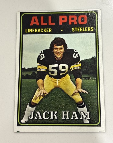 1974 topps football jack - jack, ham